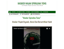 Tablet Screenshot of maskerspirulina.com
